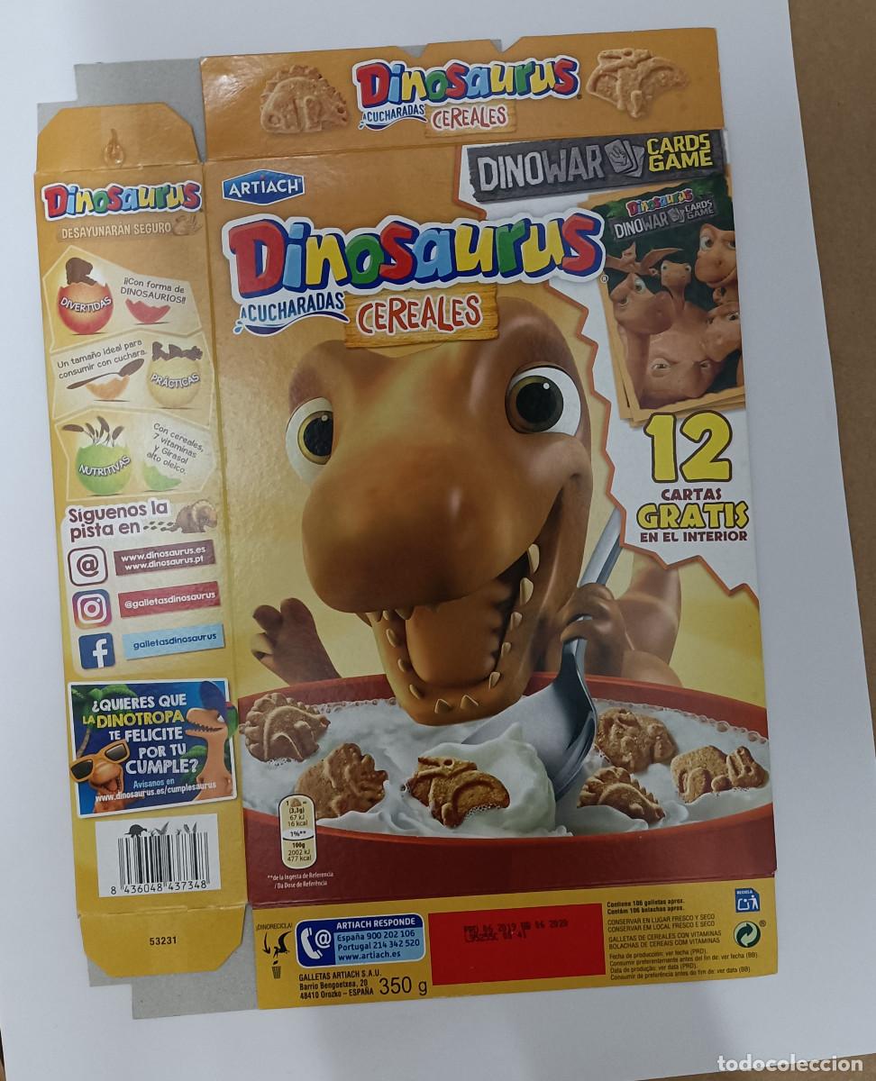 Otros Art&iacute;culos de Coleccionismo en Papel: galletas dinosaurus lu dinosaurios carton promocional de caja dinocards dino cards cucharadas