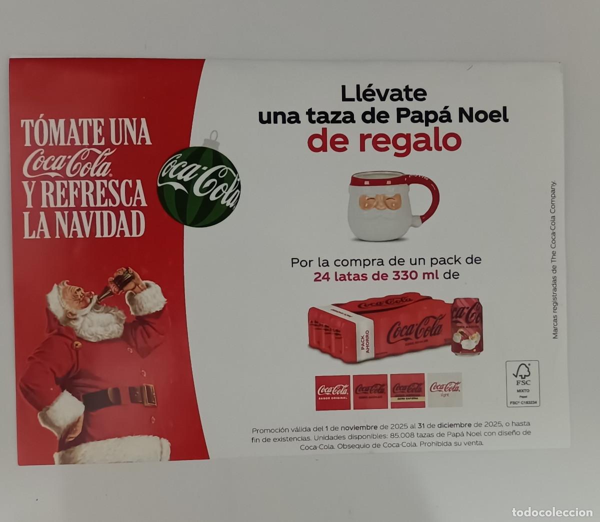 Otros Art&iacute;culos de Coleccionismo en Papel: santa claus coca cola papa noel navidad cocacola bebida promocional display papel publicidad publi