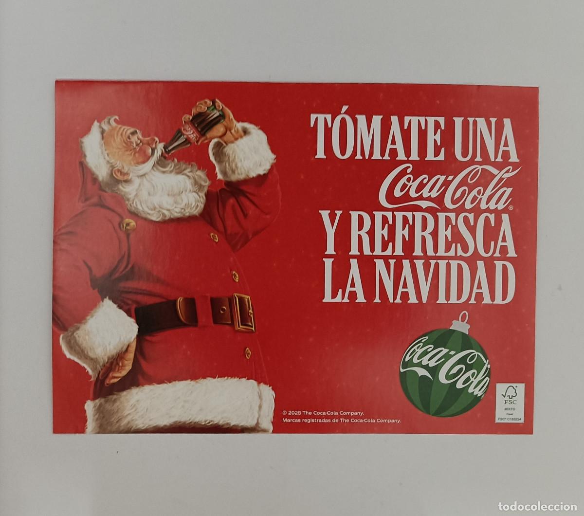 Otros Art&iacute;culos de Coleccionismo en Papel: santa claus coca cola papa noel navidad cocacola bebida promocional display papel publicidad publi