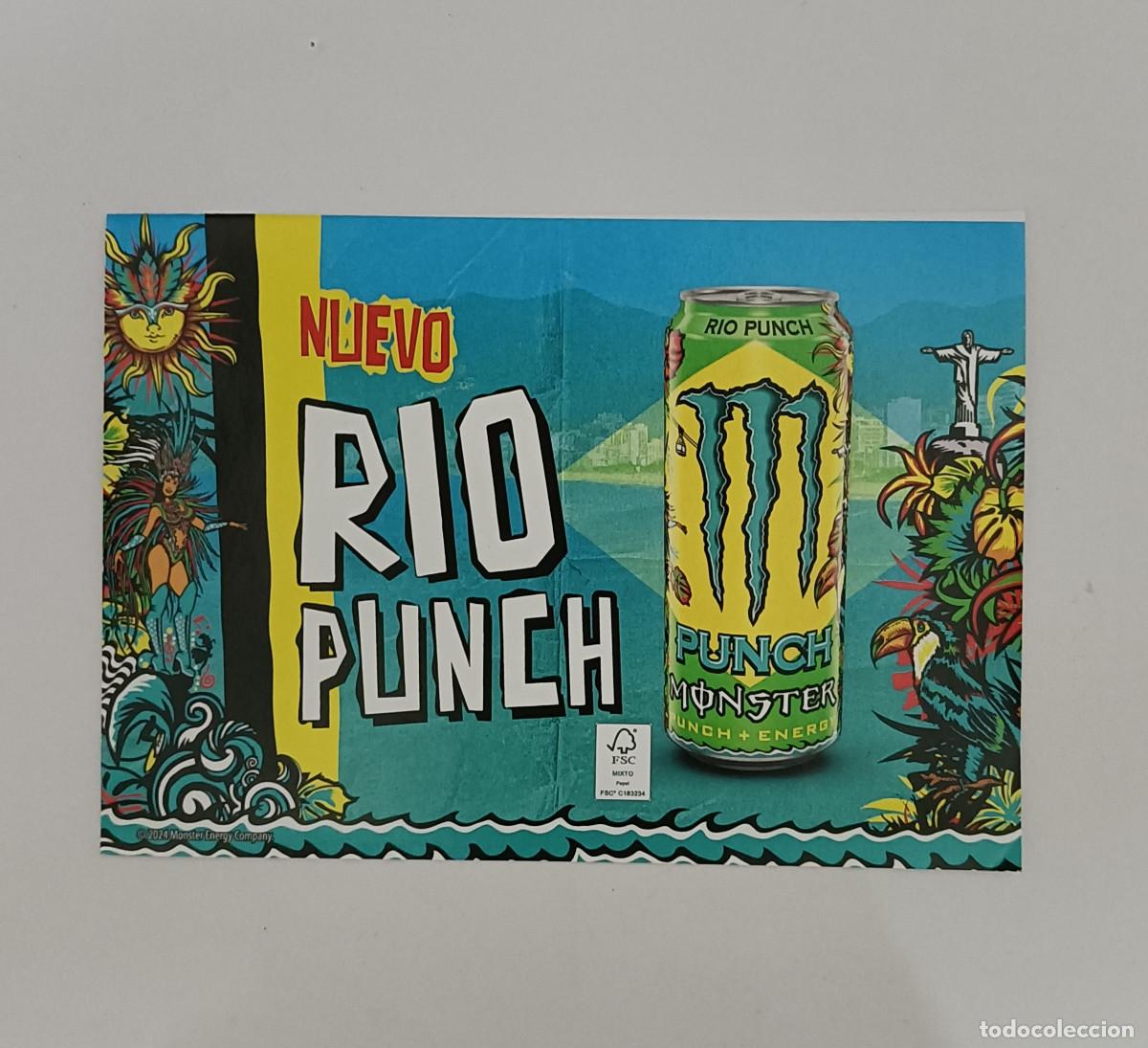 Otros Art&iacute;culos de Coleccionismo en Papel: publicidad publicitario monster rio punch bebida energetica papel