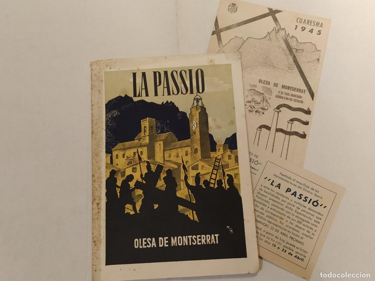 Otros art&iacute;culos de coleccionismo en papel: OLESA DE MONTSERRAT - LA PASSIO - VEURE FOTOS
