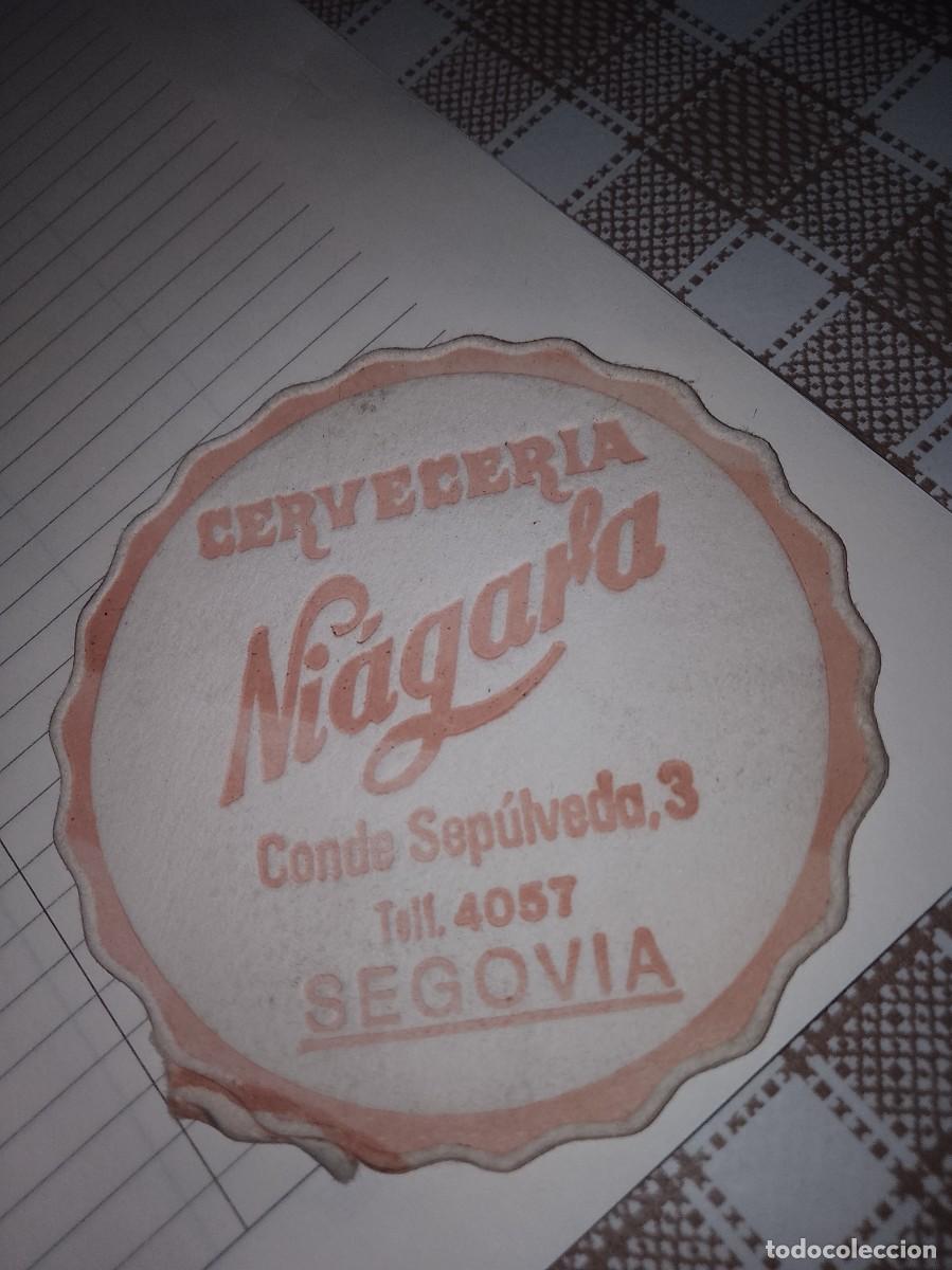 Otros art&iacute;culos de coleccionismo en papel: Posavasos a&ntilde;os 50 60 aproximado cervecer&iacute;a Ni&aacute;gara Segovia