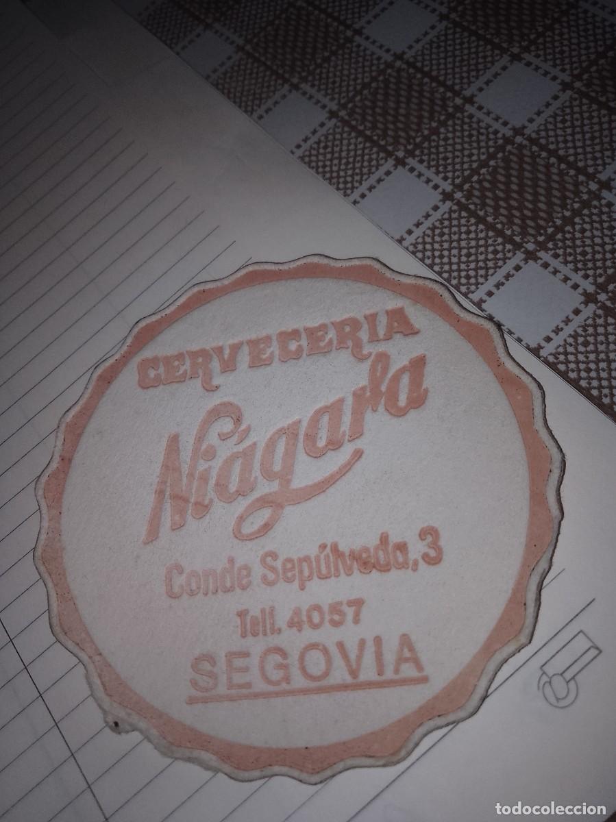 Otros art&iacute;culos de coleccionismo en papel: Posavasos a&ntilde;os 50 60 aproximado cervecer&iacute;a Ni&aacute;gara Segovia