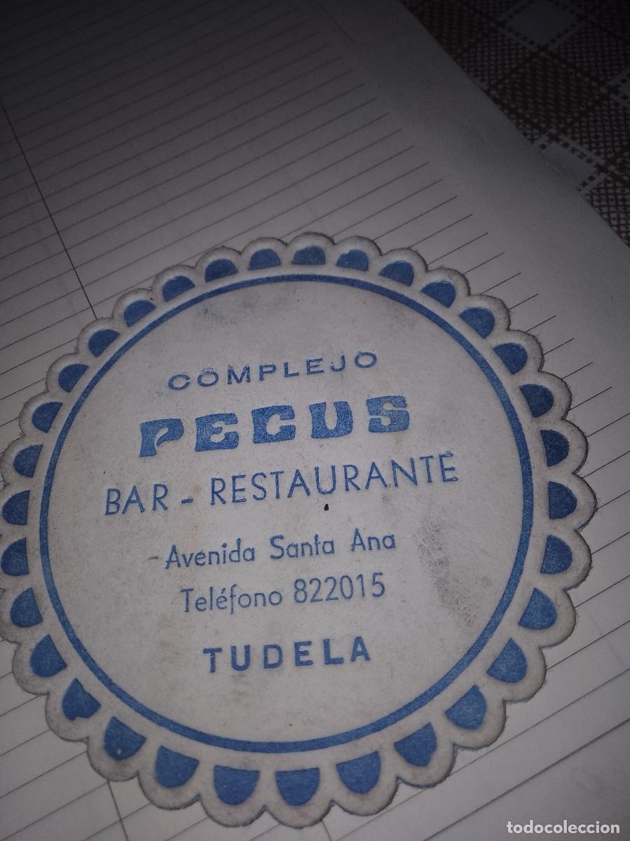 Otros art&iacute;culos de coleccionismo en papel: Posavasos a&ntilde;os 50 60 aproximado bar restaurante complejo, Tudela