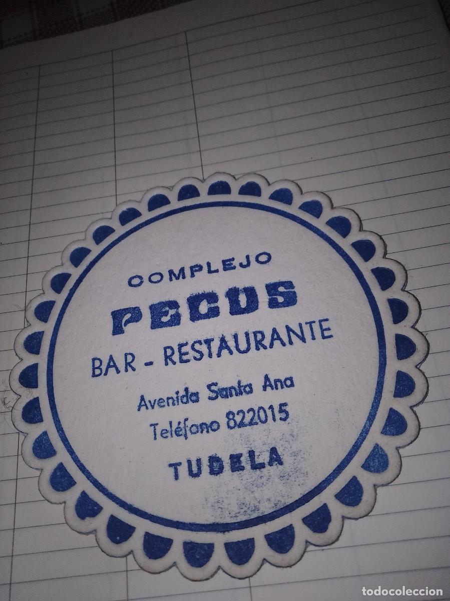 Otros art&iacute;culos de coleccionismo en papel: Posavasos a&ntilde;os 50 60 aproximado bar pecus tudela