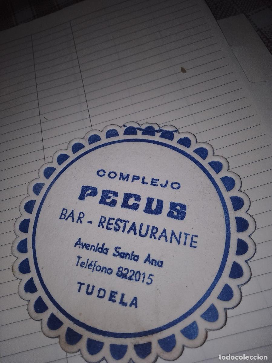 Otros art&iacute;culos de coleccionismo en papel: Posavasos a&ntilde;os 50 60 aproximado bar restaurante complejo Tudela pecus
