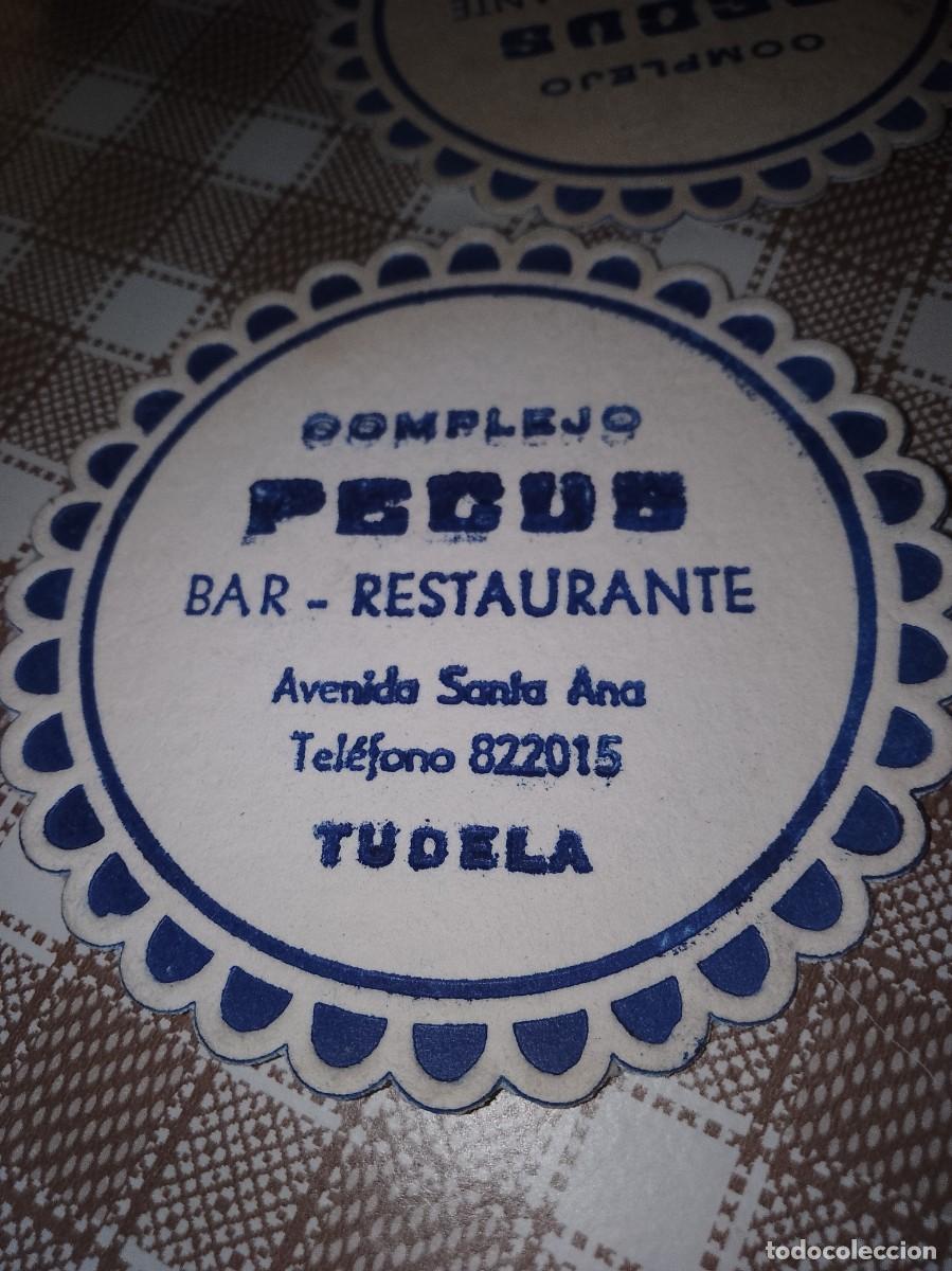 Otros art&iacute;culos de coleccionismo en papel: Posavasos a&ntilde;os 50 60 aproximado bar restaurante complejo Tudela pecus