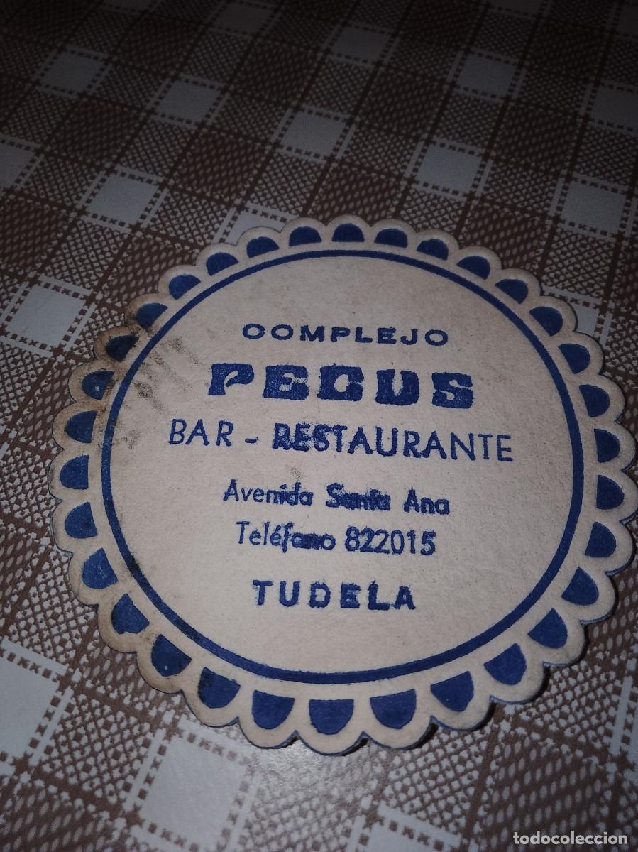 Otros art&iacute;culos de coleccionismo en papel: Posavasos a&ntilde;os 50 60 aproximado bar restaurante complejo Tudela pecus