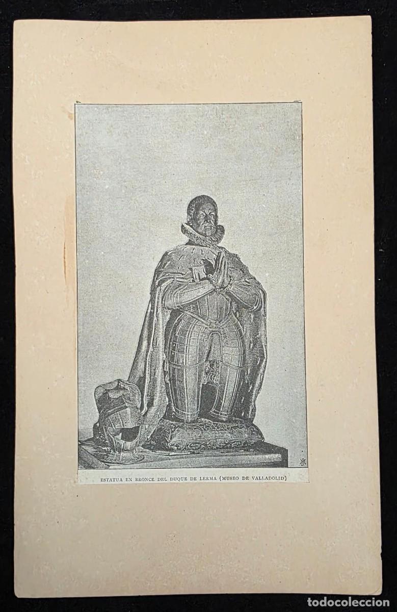 Otros art&iacute;culos de coleccionismo en papel: Grabado antiguo del Duque de Lerma y retrato del Cardenal Francisco G&oacute;mez de Sandoval 28x18cm