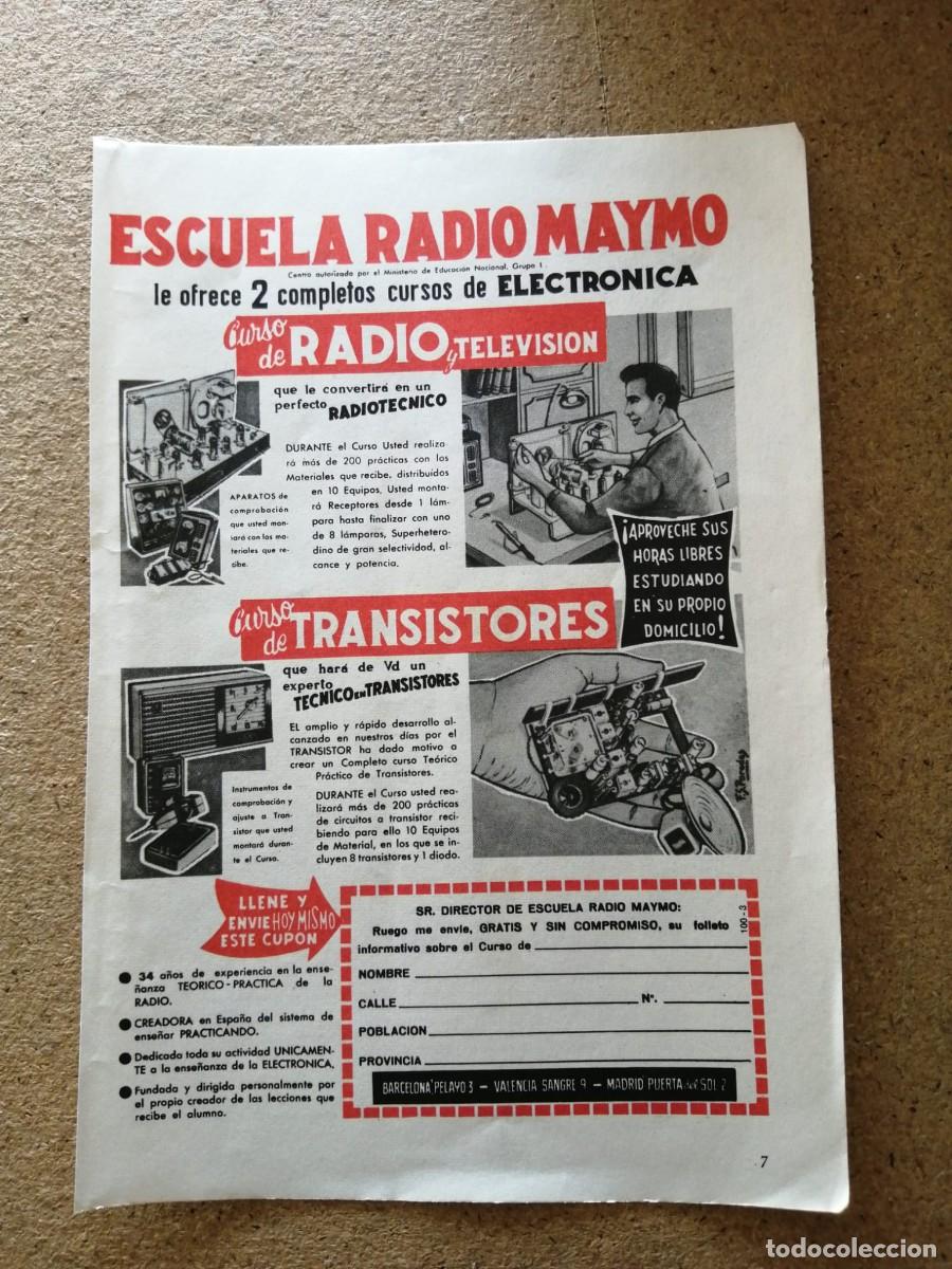 Otros art&iacute;culos de coleccionismo en papel: ANUNCIO. ESCUELA RADIO MAYMO (BARCELONA - MADRID - VALENCIA)
