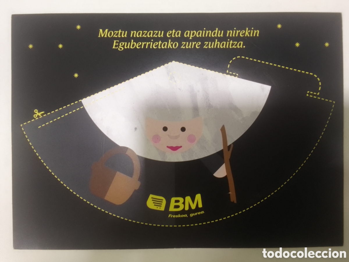 Otros art&iacute;culos de coleccionismo en papel: Carta Olentzero y Mari Domingi Supermercados BM.
