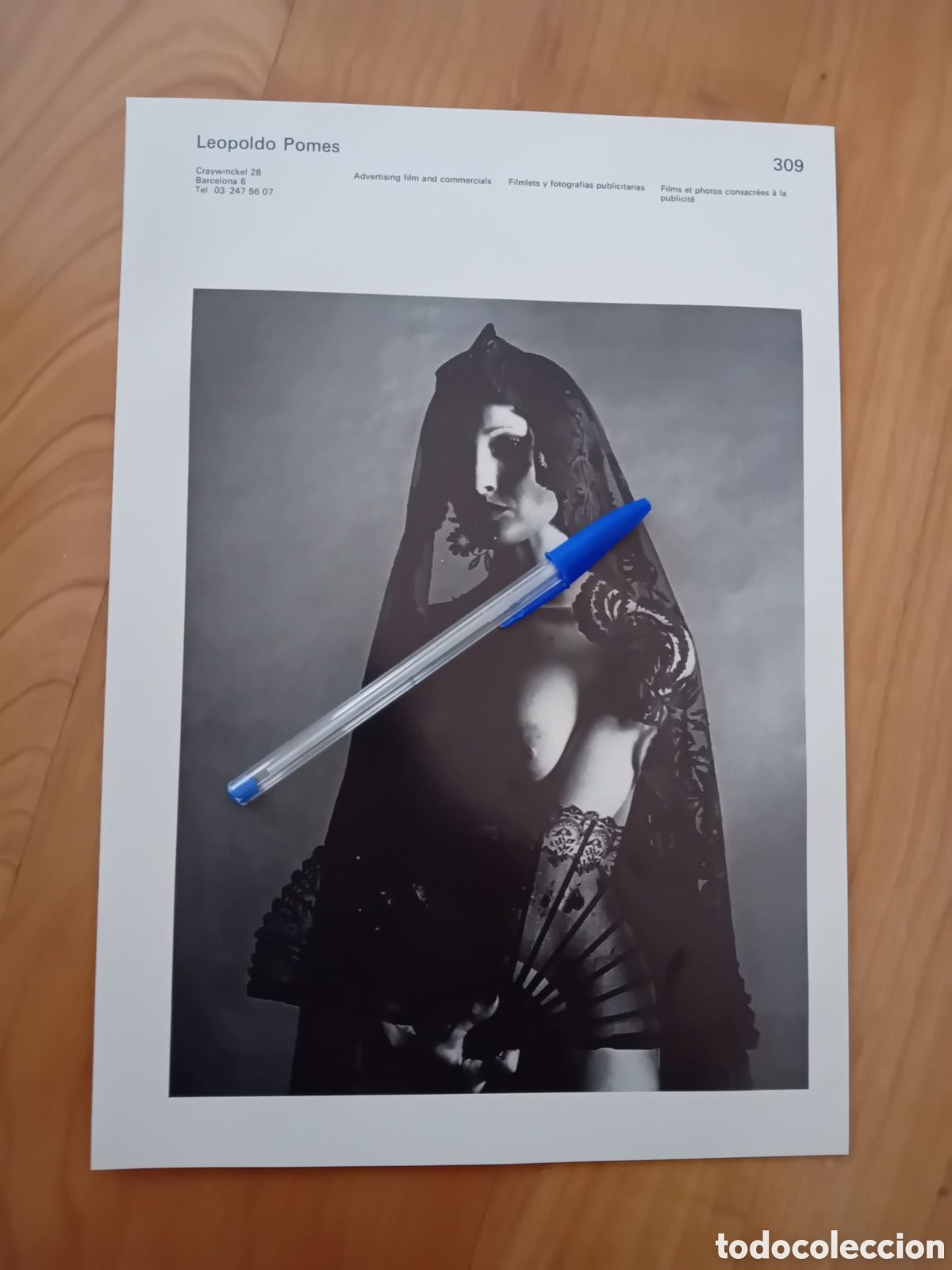 Otros art&iacute;culos de coleccionismo en papel: PAGINA DE PROMOCI&Oacute;N DEL FOT&Oacute;GRAFO LEOPOLDO POM&Eacute;S. ANUARIO ART DIRECTORS. A&Ntilde;OS 90