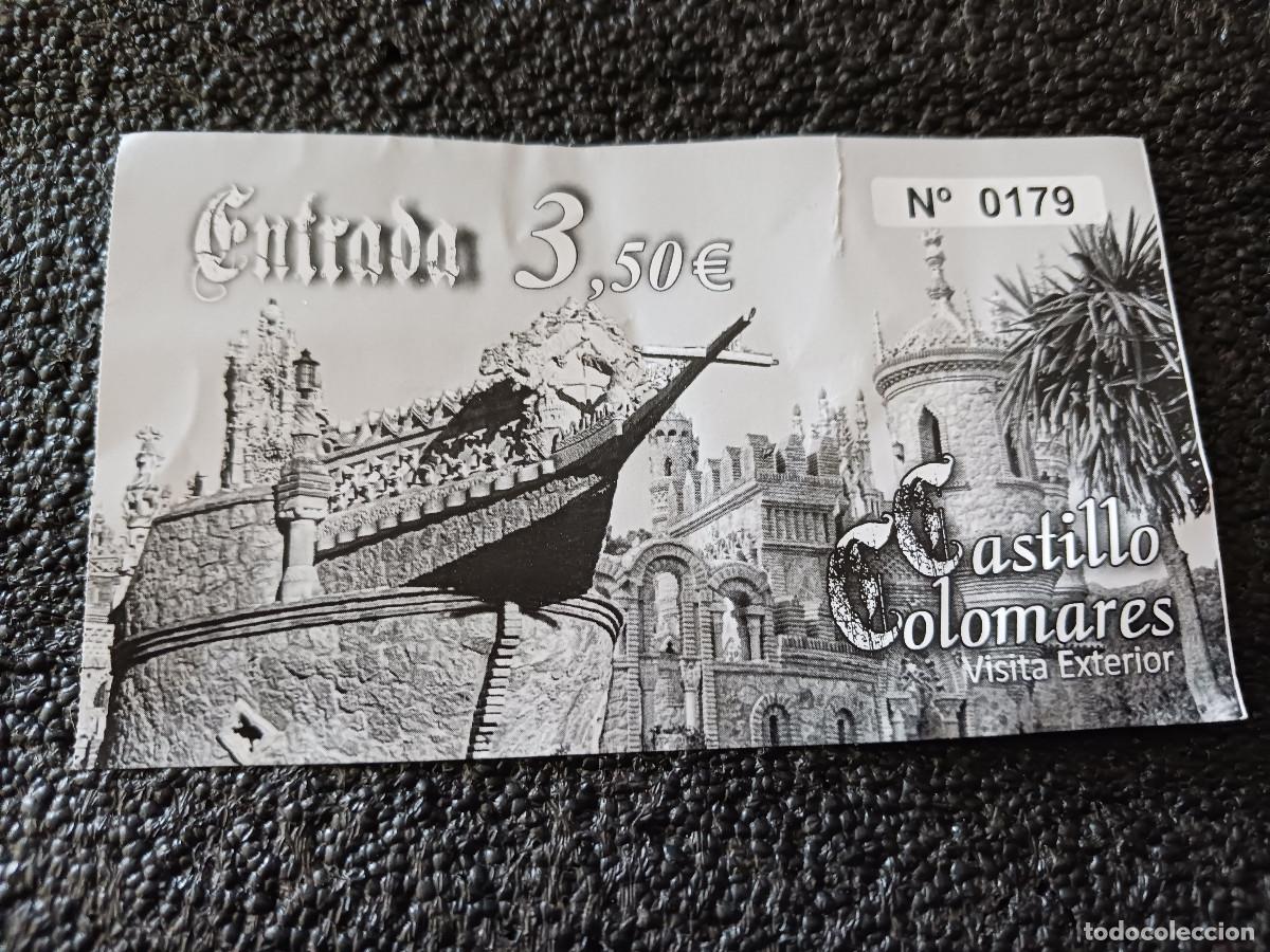 Otros art&iacute;culos de coleccionismo en papel: entrada visita al castillo de colomares, benalmadena, 3,50 euros