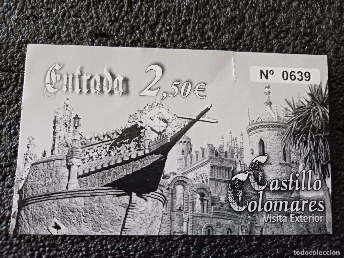 Otros art&iacute;culos de coleccionismo en papel: entrada visita al castillo de colomares, benalmadena, 2,50 euros