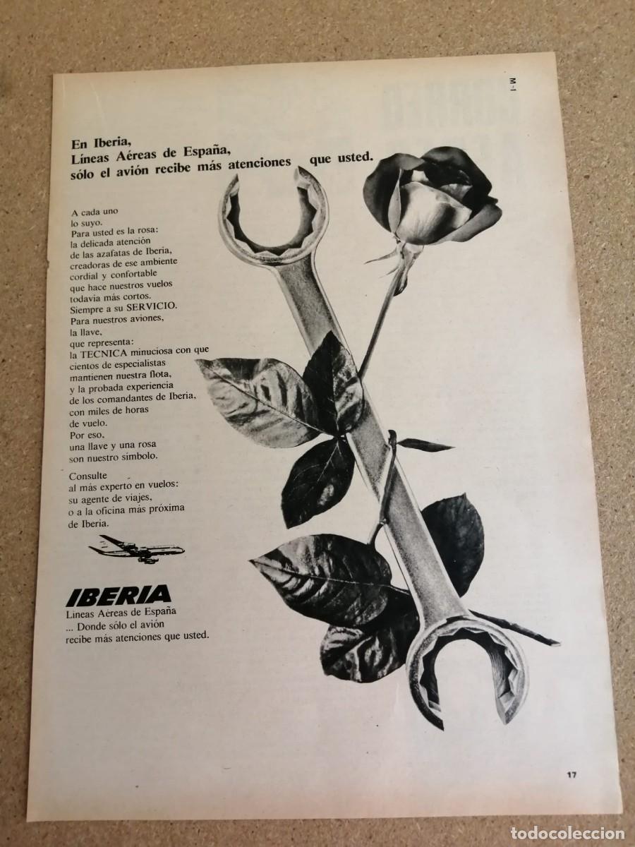 Otros art&iacute;culos de coleccionismo en papel: ANUNCIO. IBERIA, LINEAS AEREAS DE ESPA&Ntilde;A