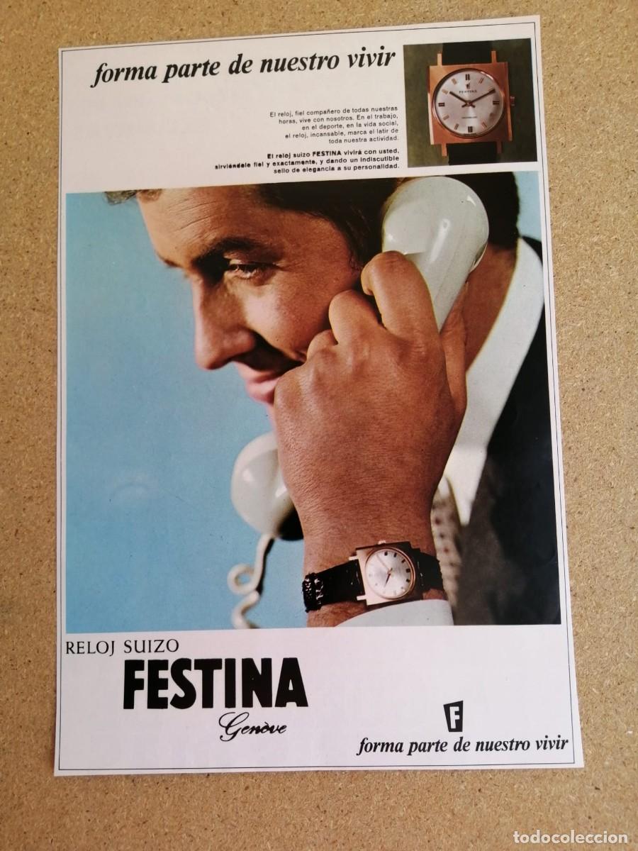 Otros art&iacute;culos de coleccionismo en papel: ANUNCIO. RELOJ SUIZO FESTINA