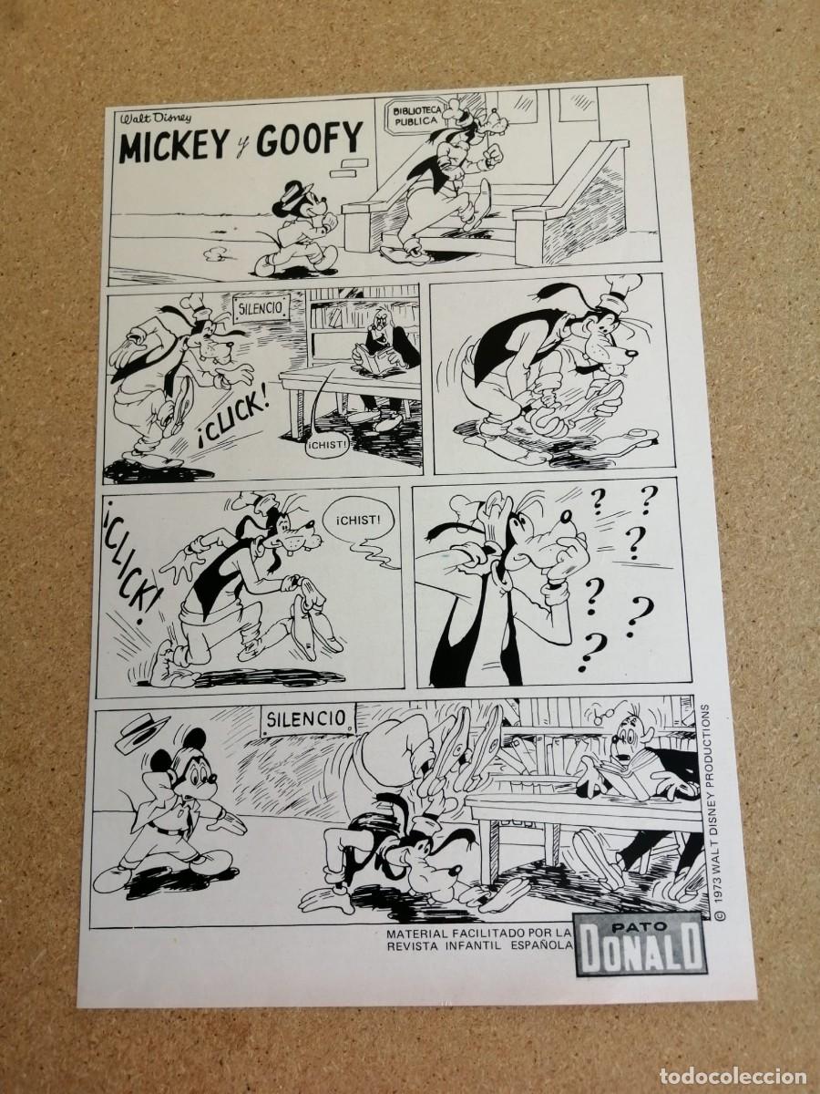 Otros art&iacute;culos de coleccionismo en papel: HOJA COMIC. MICKEY Y GOOFY