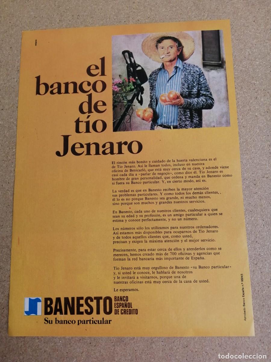 Otros art&iacute;culos de coleccionismo en papel: ANUNCIO. BANESTO.....