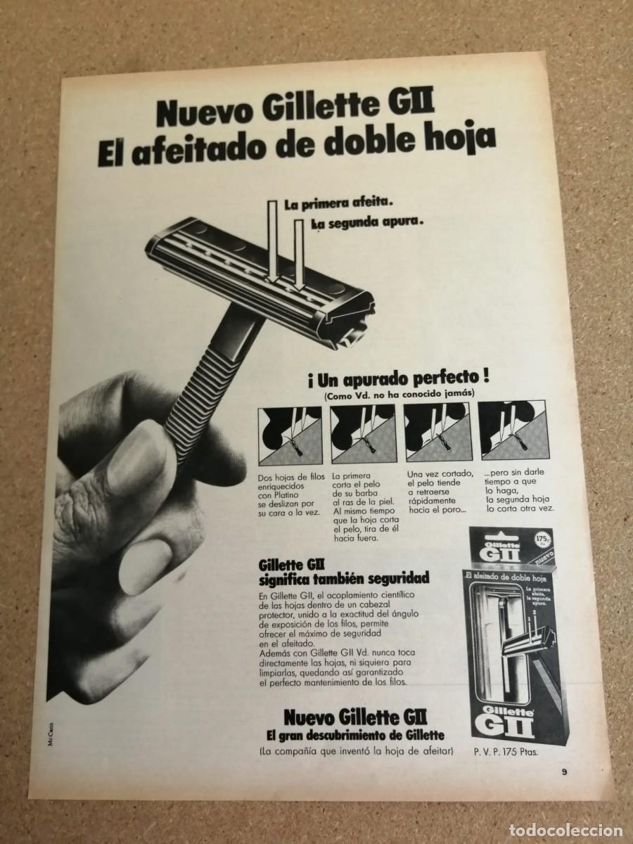 Otros art&iacute;culos de coleccionismo en papel: ANUNCIO. GILLETTE GII, AFEITADO DE DOBLE HOJA