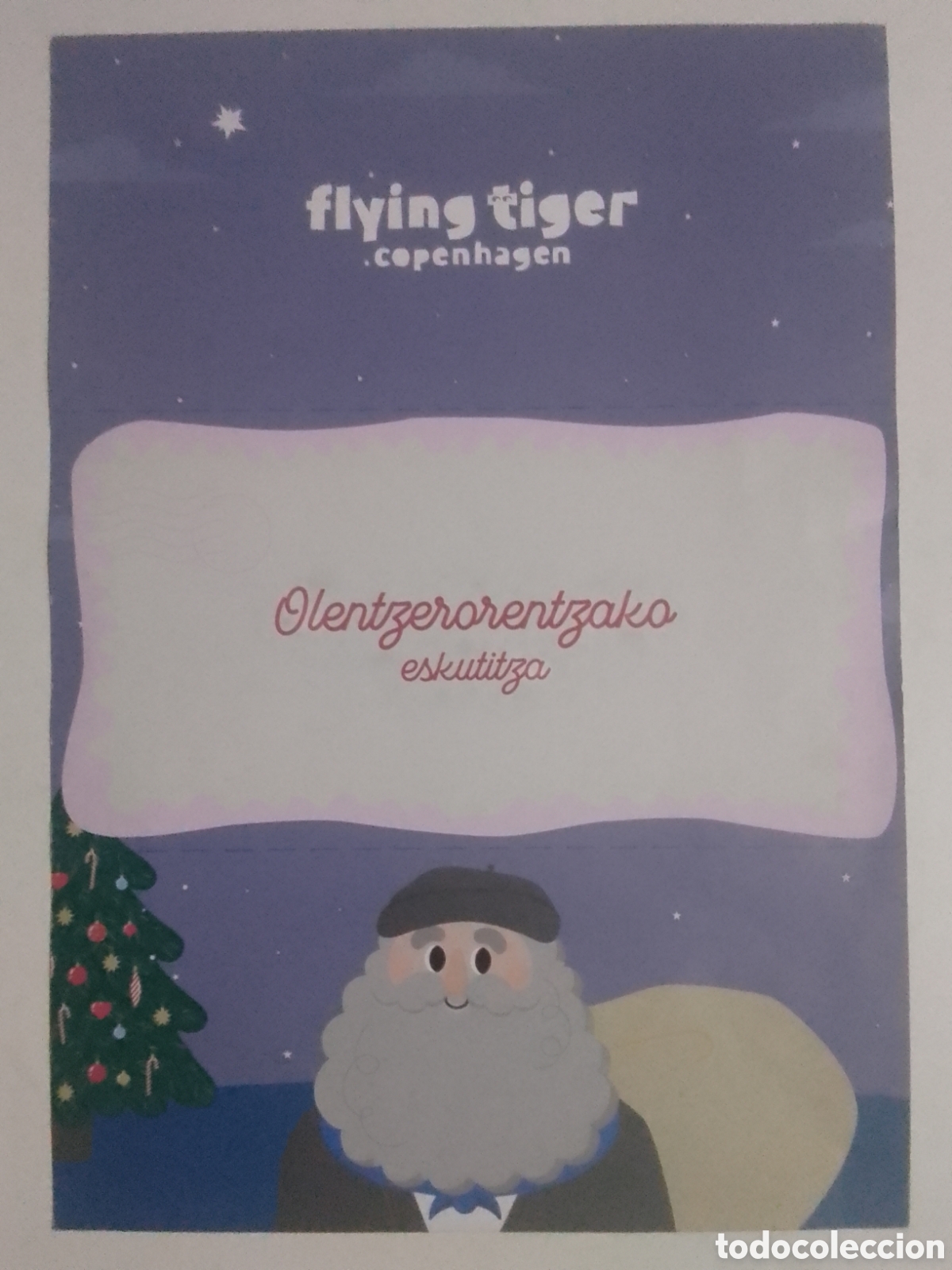 Otros art&iacute;culos de coleccionismo en papel: Carta Olentzero flying tiger copenhagen.