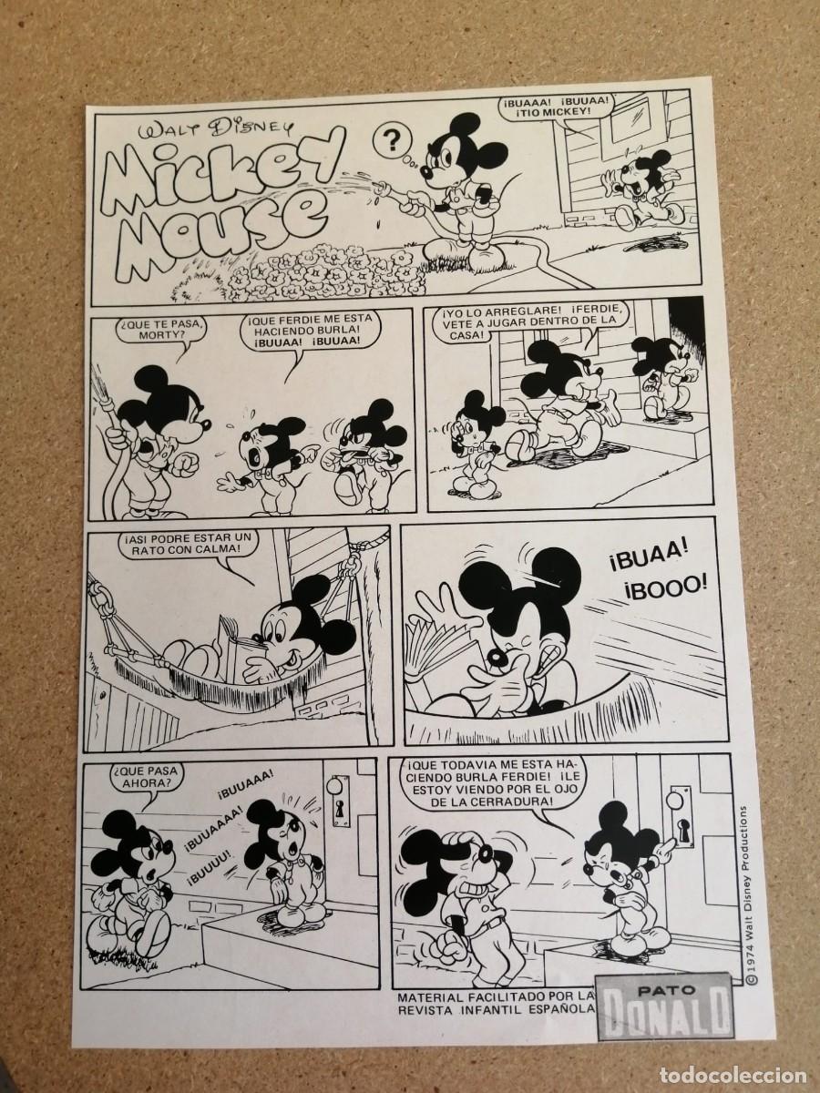 Otros art&iacute;culos de coleccionismo en papel: HOJA COMIC. MICKEY MOUSE