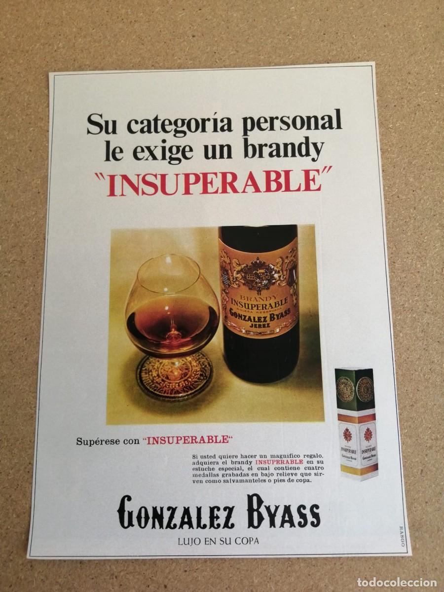 Otros art&iacute;culos de coleccionismo en papel: ANUNCIO. BRANDY INSUPERABLE