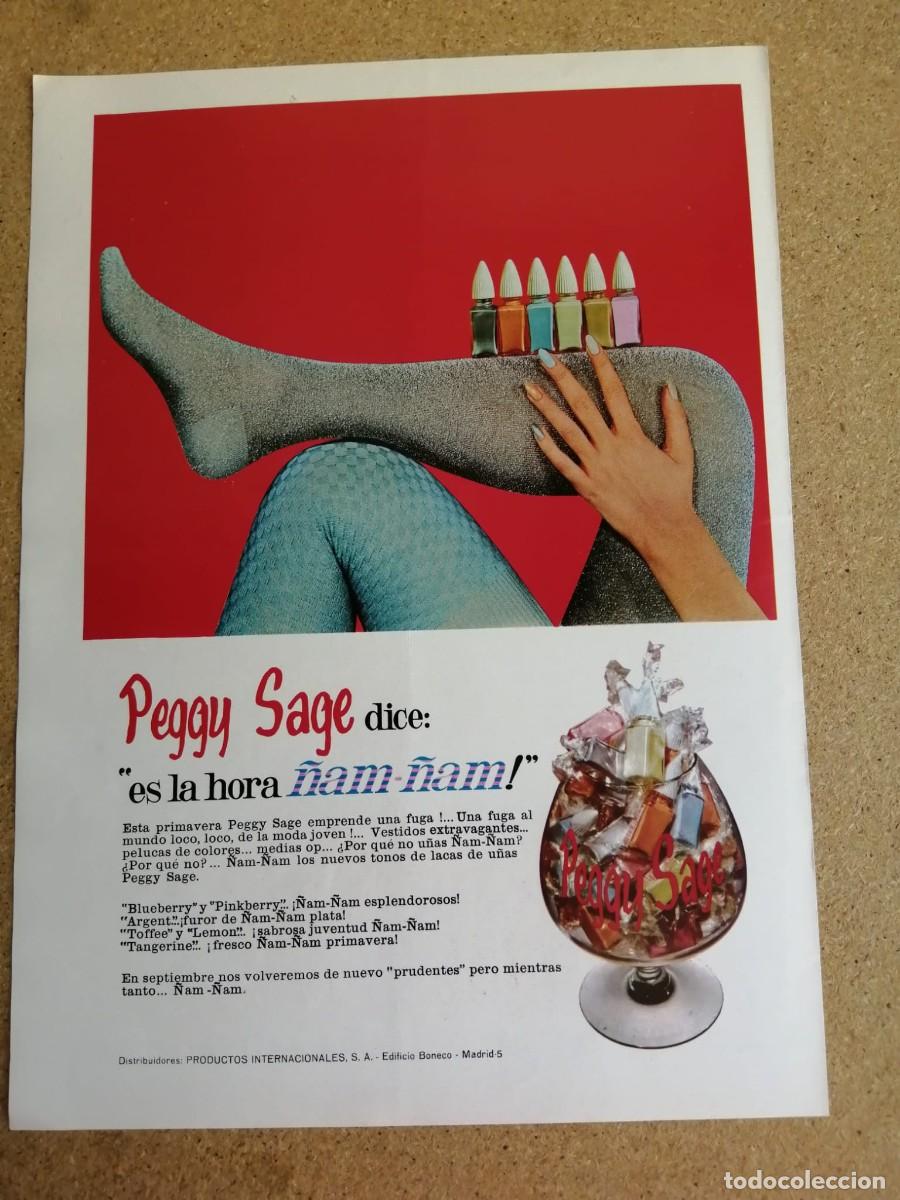 Otros art&iacute;culos de coleccionismo en papel: ANUNCIO. PEGGY SAGE.