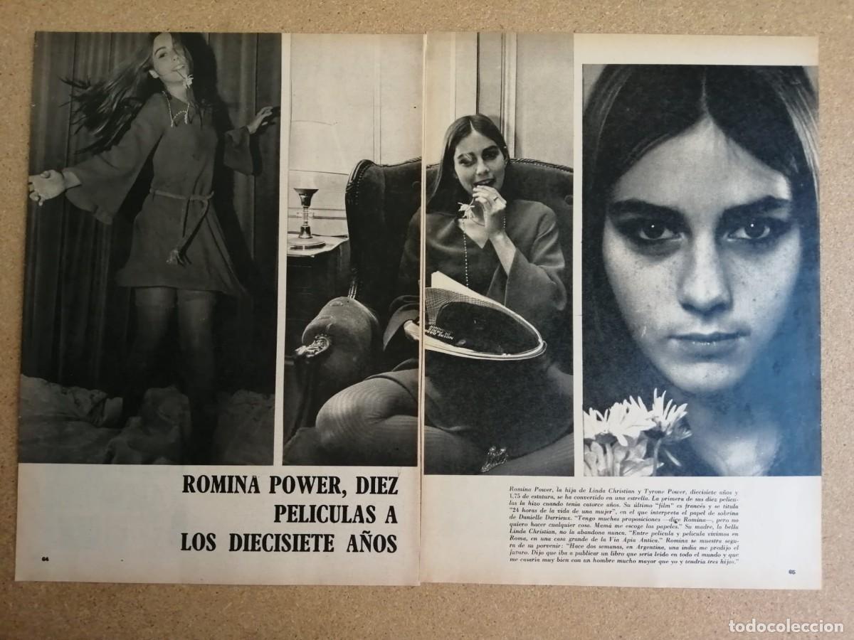 Otros art&iacute;culos de coleccionismo en papel: REPORTAJE. ROMINA POWER, DIEZ PELICULAS A LOS DIECISIETE A&Ntilde;OS