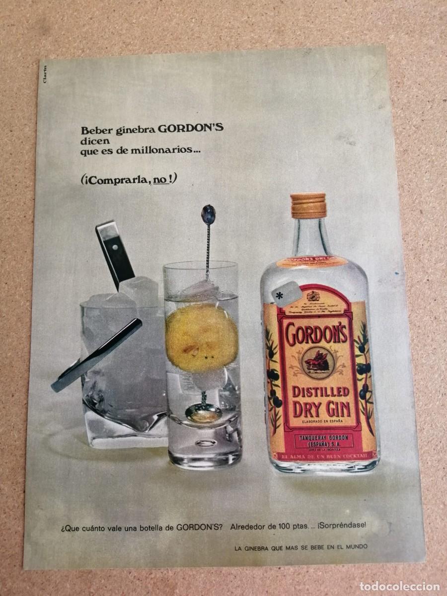 Otros art&iacute;culos de coleccionismo en papel: ANUNCIO. GINEBRA GORDON'S