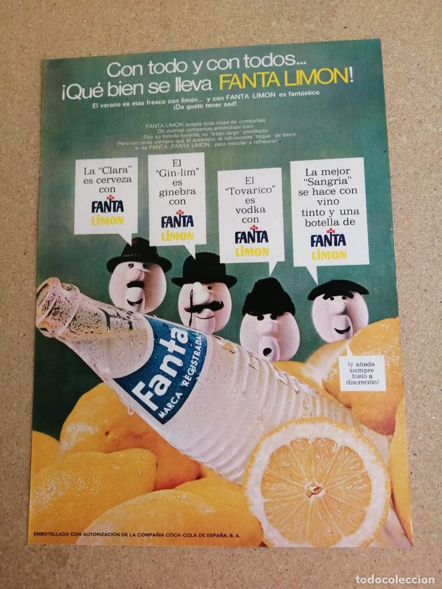 Otros art&iacute;culos de coleccionismo en papel: ANUNCIO. FANTA LIMON