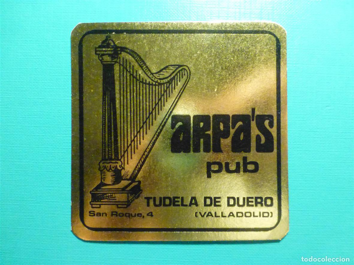 Otros art&iacute;culos de coleccionismo en papel: Posavasos Pub Disco-Bar - Arpa&acute;s Pub - Tudela de Duero - Valladolid