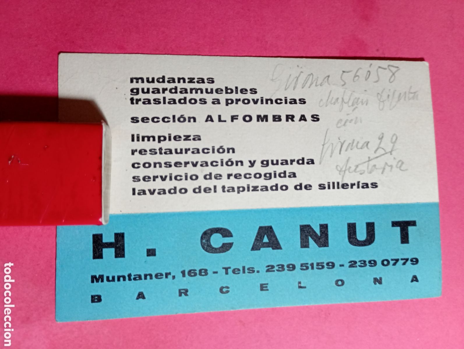 Otros art&iacute;culos de coleccionismo en papel: TARJETA MUDANZAS GUARDAMUEBLES TRASLADOS A PROVINCIAS H. CANUT BARCELONA