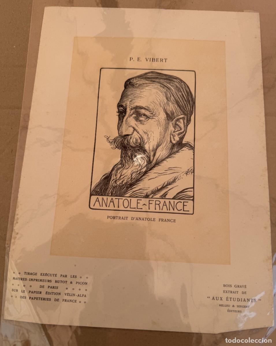 Otros art&iacute;culos de coleccionismo en papel: S1-LAMINA DE ANATOLE FRANCE QUE FUE PREMIO NOBEL DE LITERATURA EN 1.921