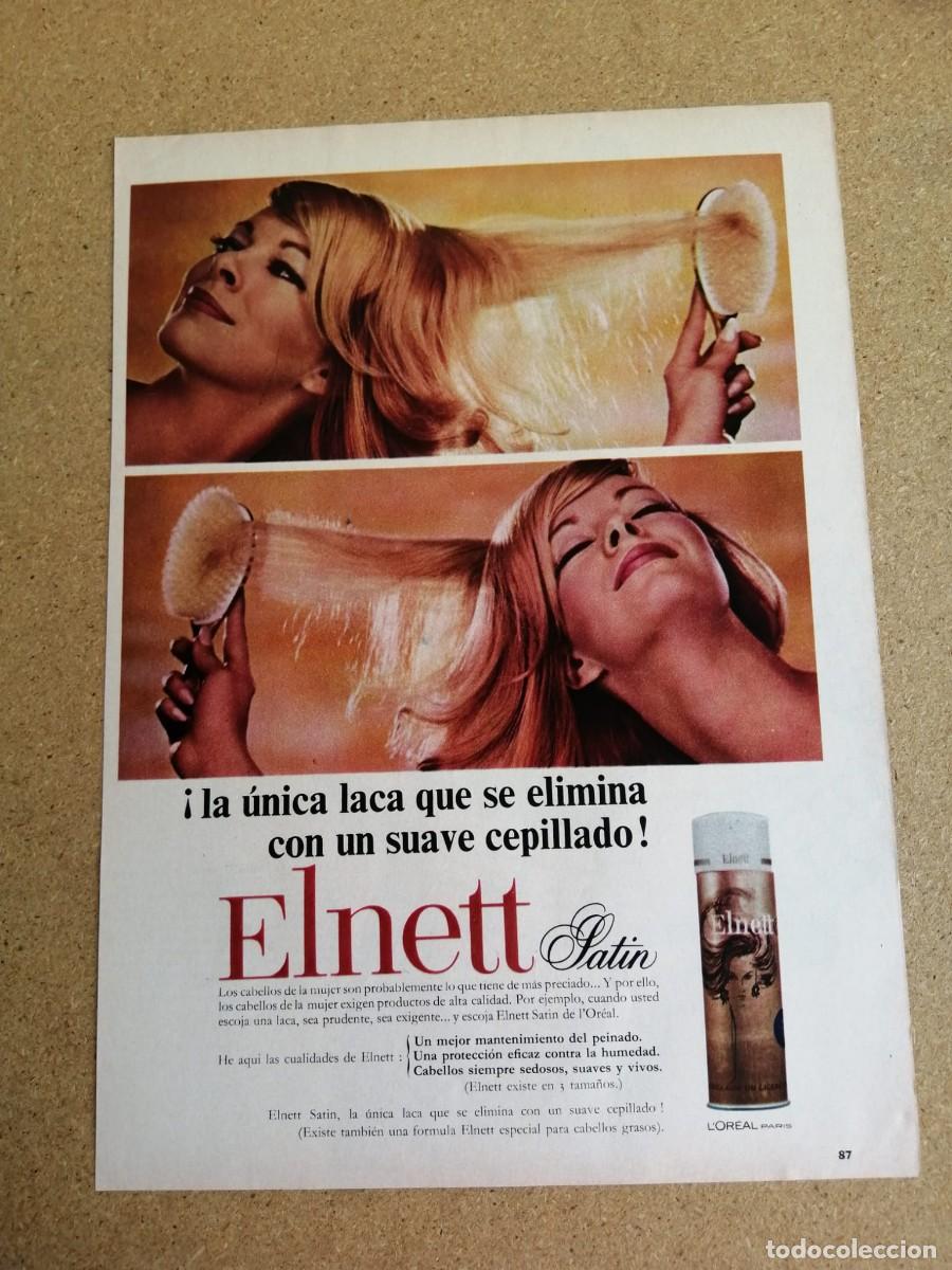 Otros art&iacute;culos de coleccionismo en papel: ANUNCIO. LACA ELNETT SATIN