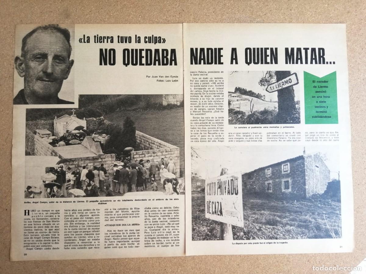 Otros art&iacute;culos de coleccionismo en papel: REPORTAJE. LA MATANAZA DE LLERMO, CANTABRIA. NO QUEDABA A NADIE A QUIEN MATAR