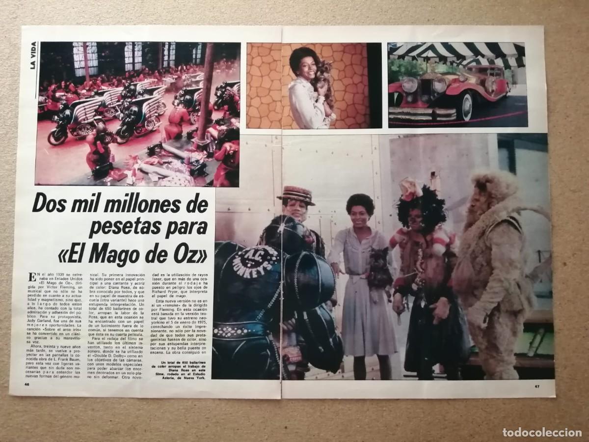 Otros art&iacute;culos de coleccionismo en papel: REPORTAJE. SE RUEDA, EL MAGO, CON DIANA ROSS Y MICHAEL JACKSON, A ORDENES DE SIDNEY LUMET