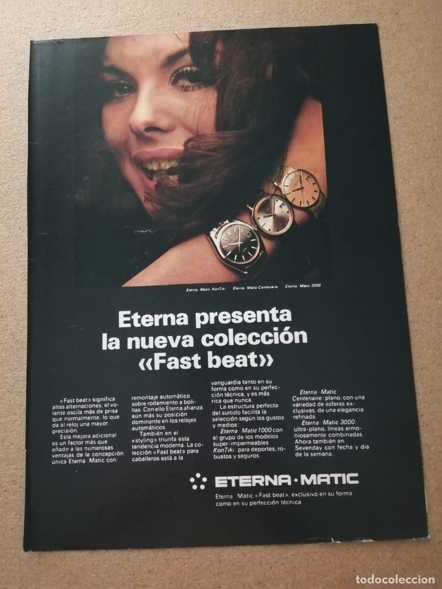 Otros art&iacute;culos de coleccionismo en papel: ANUNCIO. RELOJES ETERNA MATIC