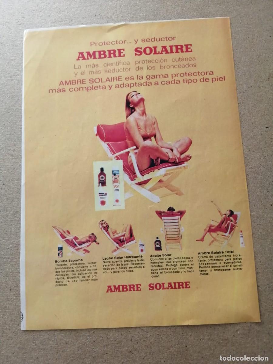 Otros art&iacute;culos de coleccionismo en papel: ANUNCIO. AMBRE SOLAIRE
