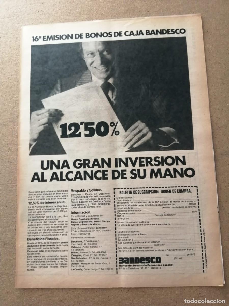 Otros art&iacute;culos de coleccionismo en papel: ANUNCIO. BANDESCO, EMISION DE BONOS