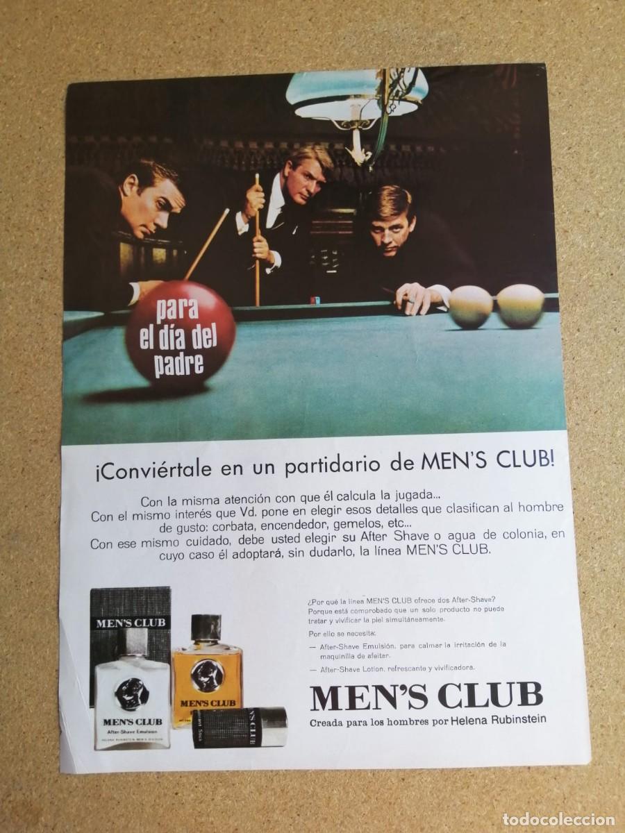 Otros art&iacute;culos de coleccionismo en papel: ANUNCIO. AFTER SHAVE MEN'S CLUB