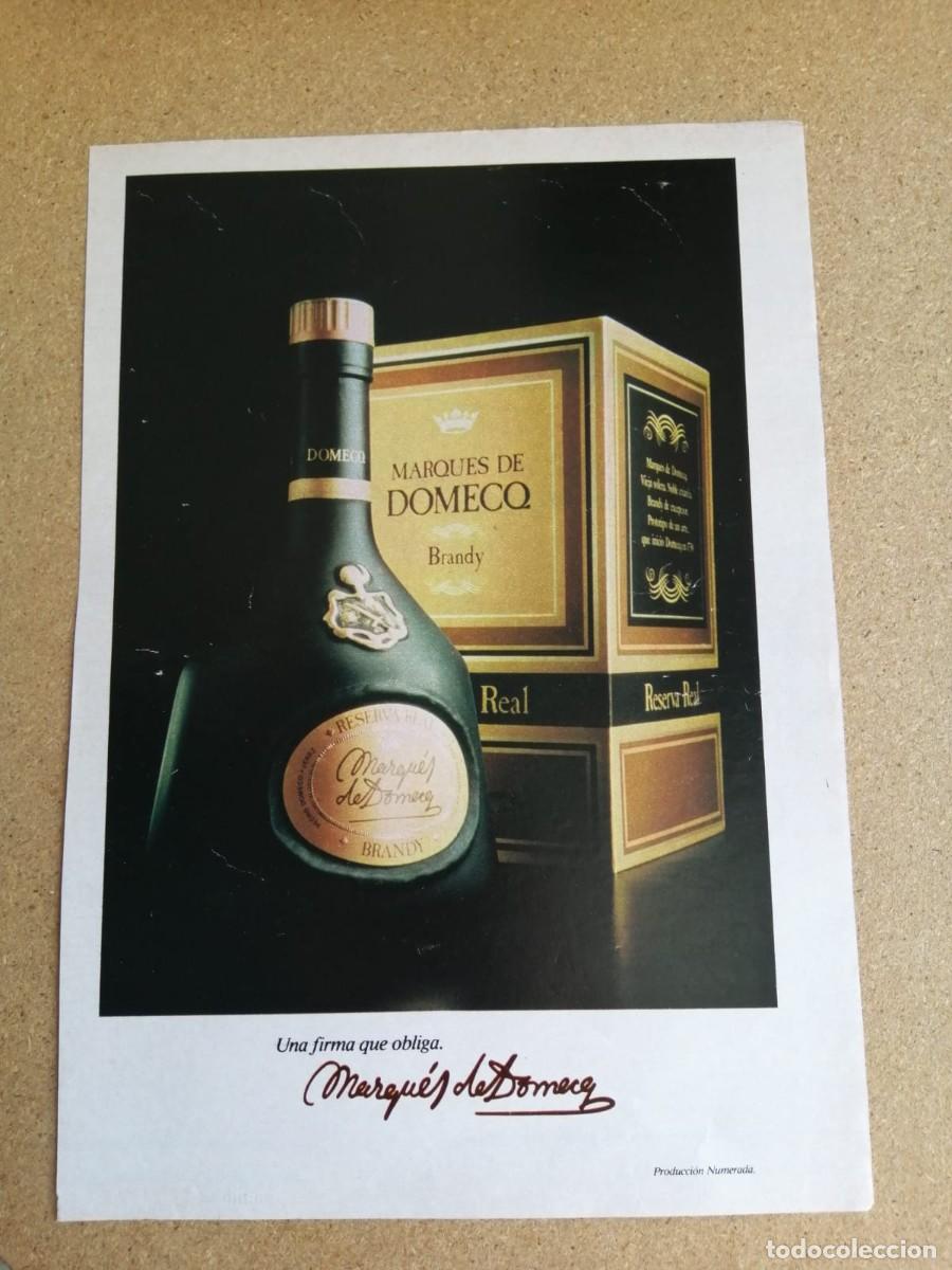 Otros art&iacute;culos de coleccionismo en papel: ANUNCIO. BRANDY MARQUES DE DOMECQ