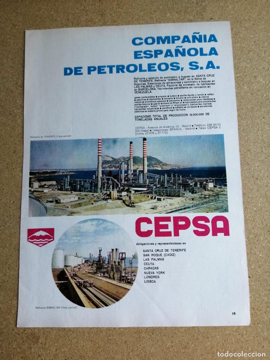 Otros art&iacute;culos de coleccionismo en papel: ANUNCIO. COMPA&Ntilde;IA ESPA&Ntilde;OLA DE PETROLEOS S.A. CEPSA