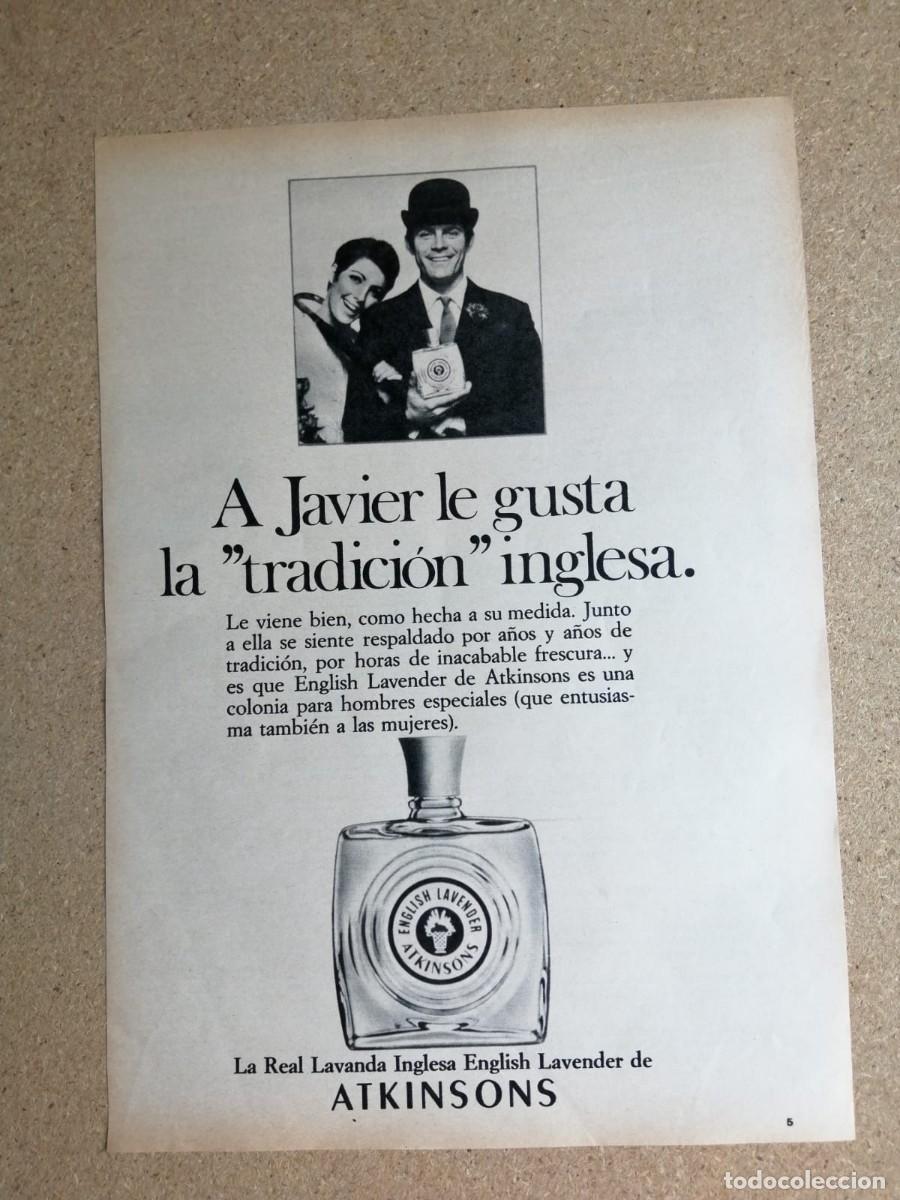 Otros art&iacute;culos de coleccionismo en papel: ANUNCIO. ATKINSONS, LA AUTENTICA FRAGANCIA DE LA LAVANDA INGLESA