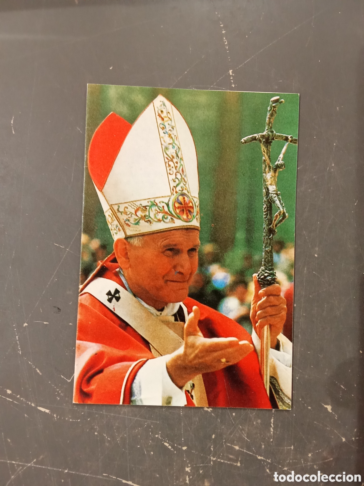 Otros art&iacute;culos de coleccionismo en papel: D&iacute;ptico Juan Pablo II Oraci&oacute;n de las Familias Madrid 1982