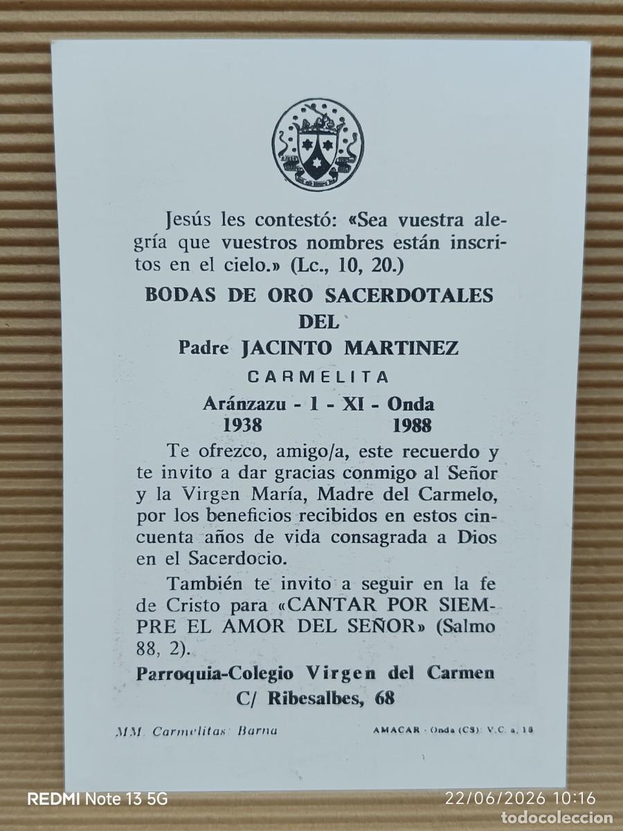 Otros art&iacute;culos de coleccionismo en papel: RECUERDO BODAS DE ORO - Foto 2