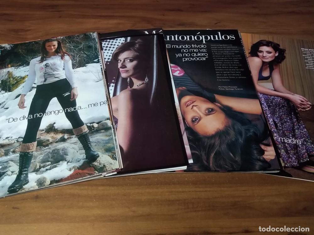 Otros art&iacute;culos de coleccionismo en papel: Monica Antonopulos * Lote 100 Paginas Revistas Clippings