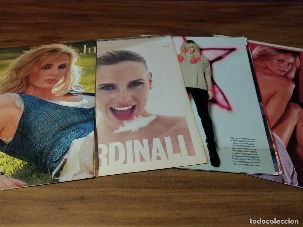Otros art&iacute;culos de coleccionismo en papel: Julieta Cardinali * Lote 100 Paginas Revistas Clippings