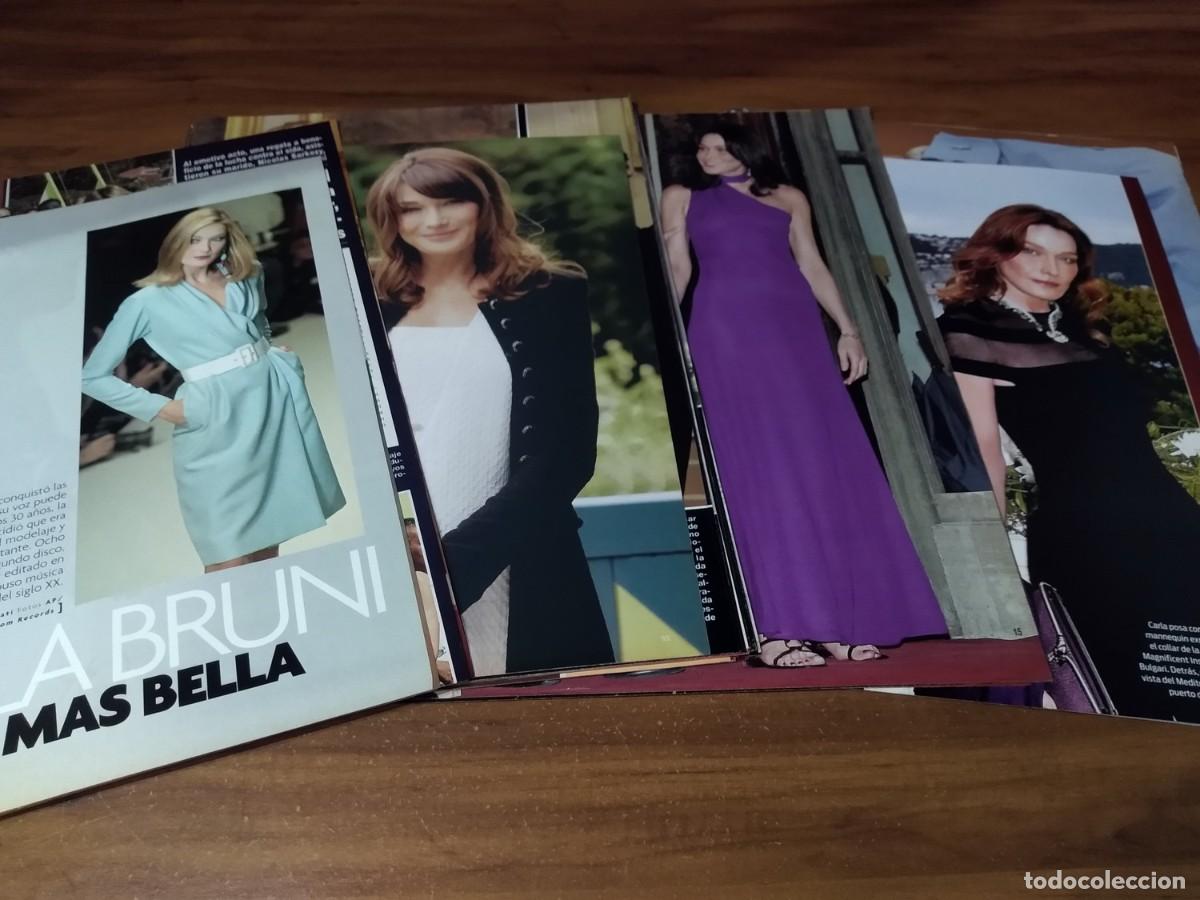 Otros art&iacute;culos de coleccionismo en papel: Carla Bruni * Lote 100 Paginas Revistas Clippings # 4