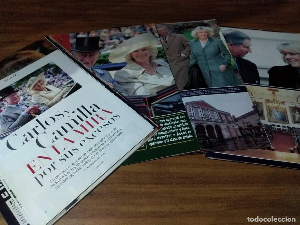 Otros art&iacute;culos de coleccionismo en papel: Rey Carlos & Camilla Parker Bowles * Lote 100 Paginas Revistas Clippings # 2
