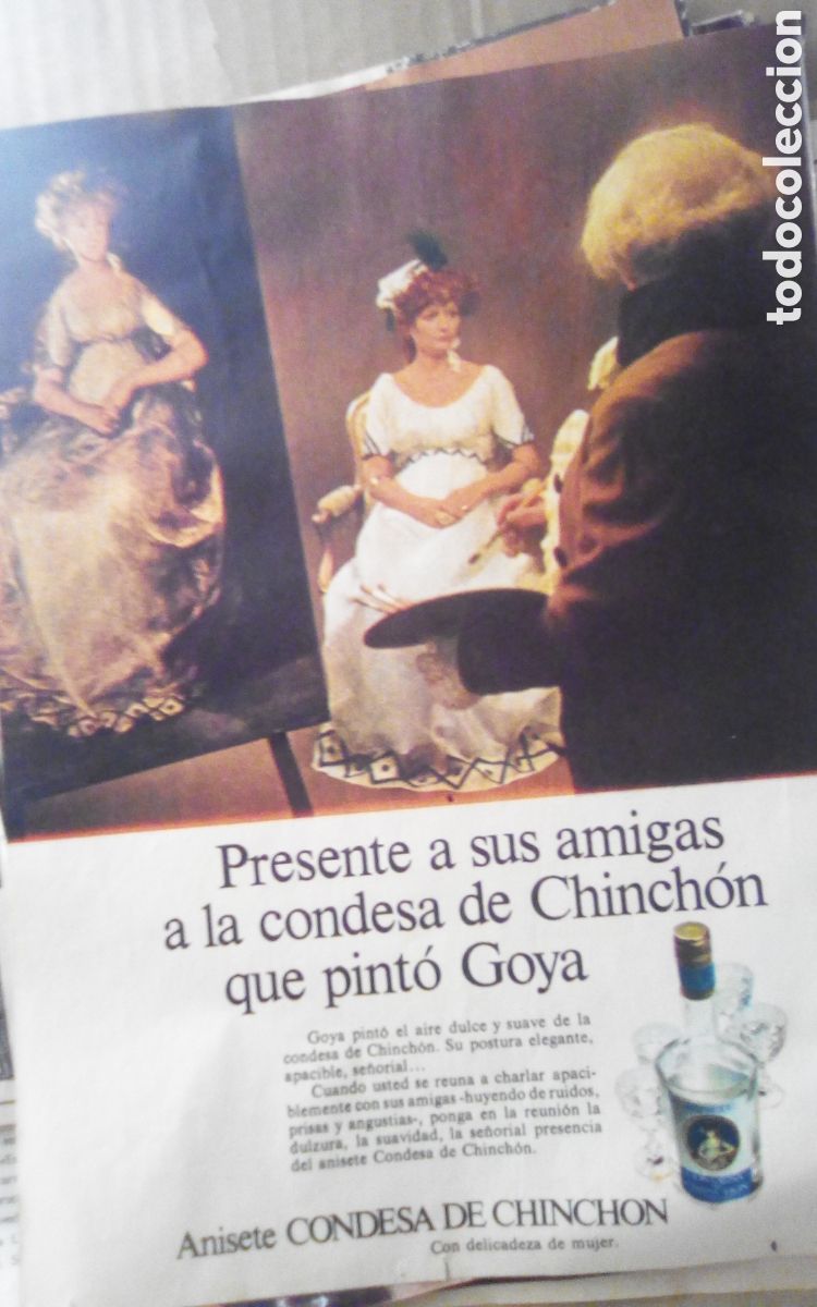 Otros art&iacute;culos de coleccionismo en papel: Hoja peri&oacute;dico los domingos de ABC. 8-11-1970. Publicidad anisete Condesa de Chinch&oacute;n.